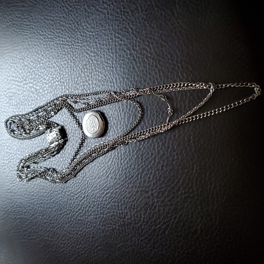 Vtg Citation Necklace W/Locket